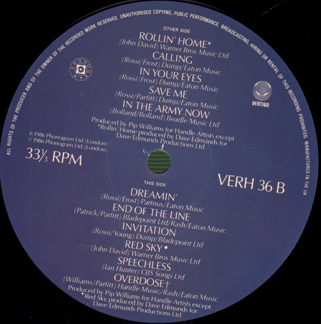 Status Quo - In The Army Now - Lp