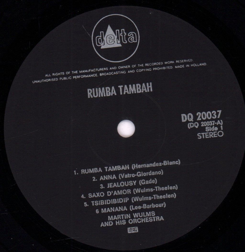 Martin Wulms And His Orchestra - Rumba Tambah - Lp
