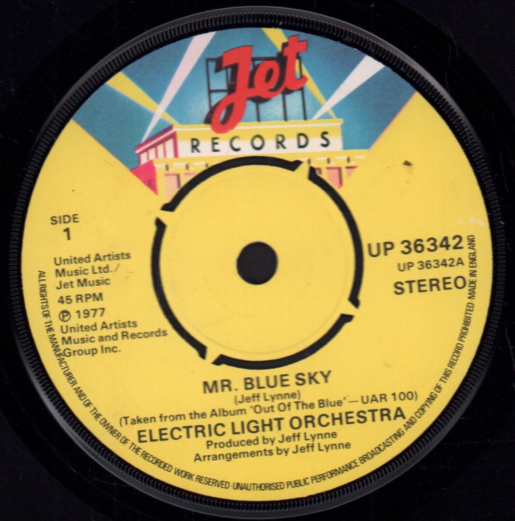 Electric Light Orchestra - Mr Blue Sky - 7 Inch