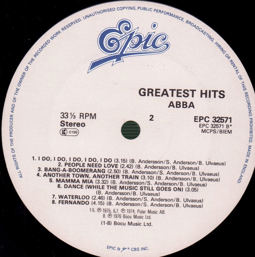 ABBA - Greatest Hits - Lp