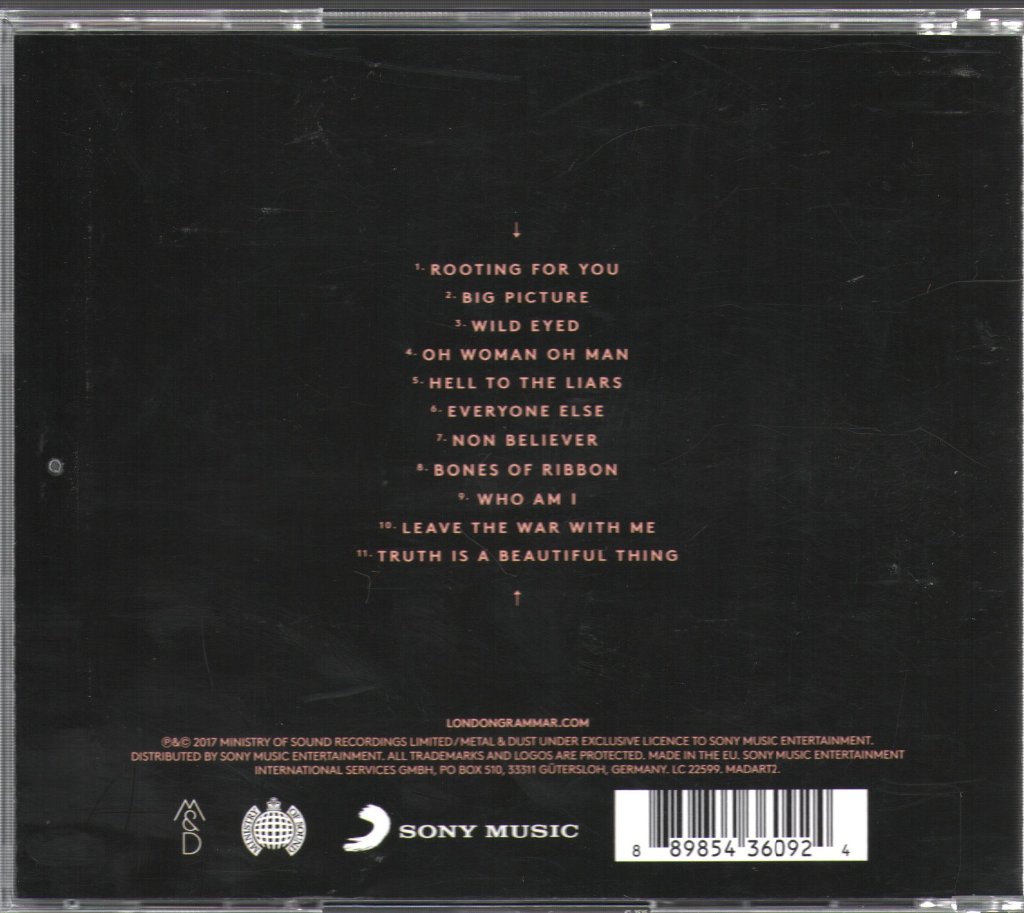 London Grammar - Truth Is A Beautiful Thing - Cd