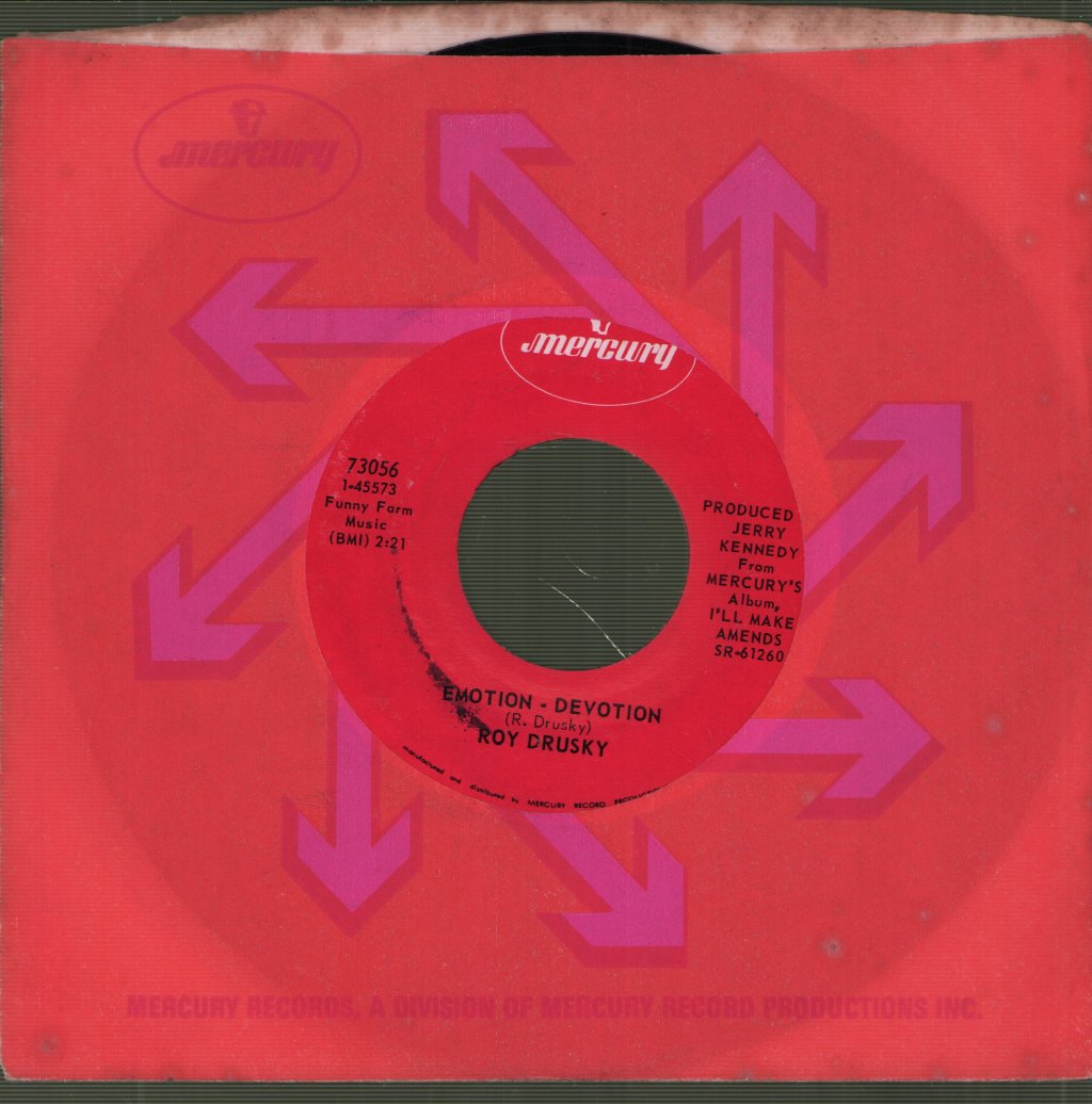 Roy Drusky - Emotion Devotion/Long Long Texas Road - 7 Inch
