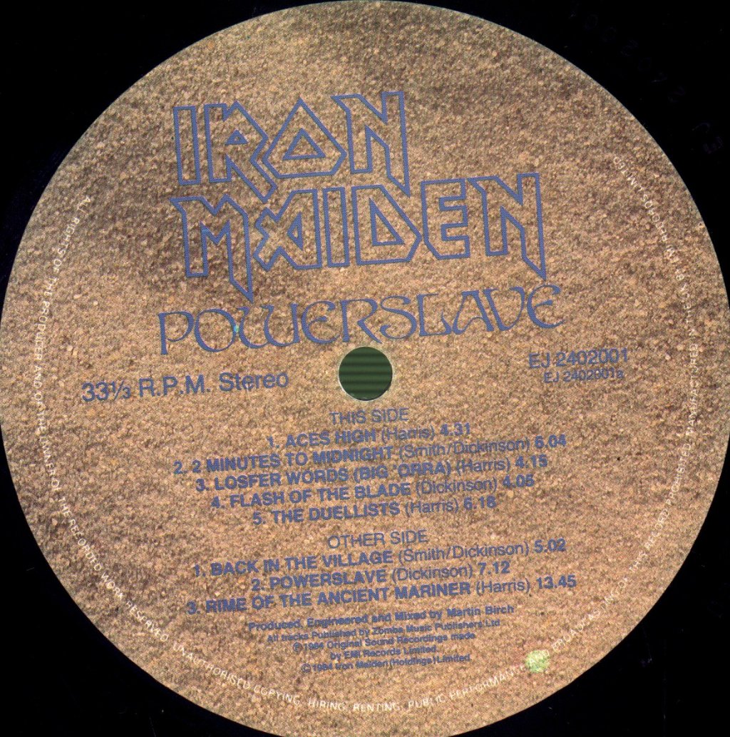 Iron Maiden - Powerslave - Lp