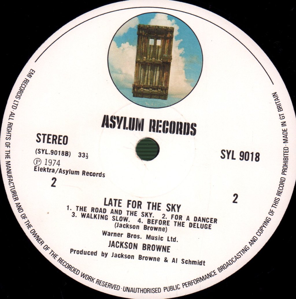 Jackson Browne - Late For The Sky - Lp