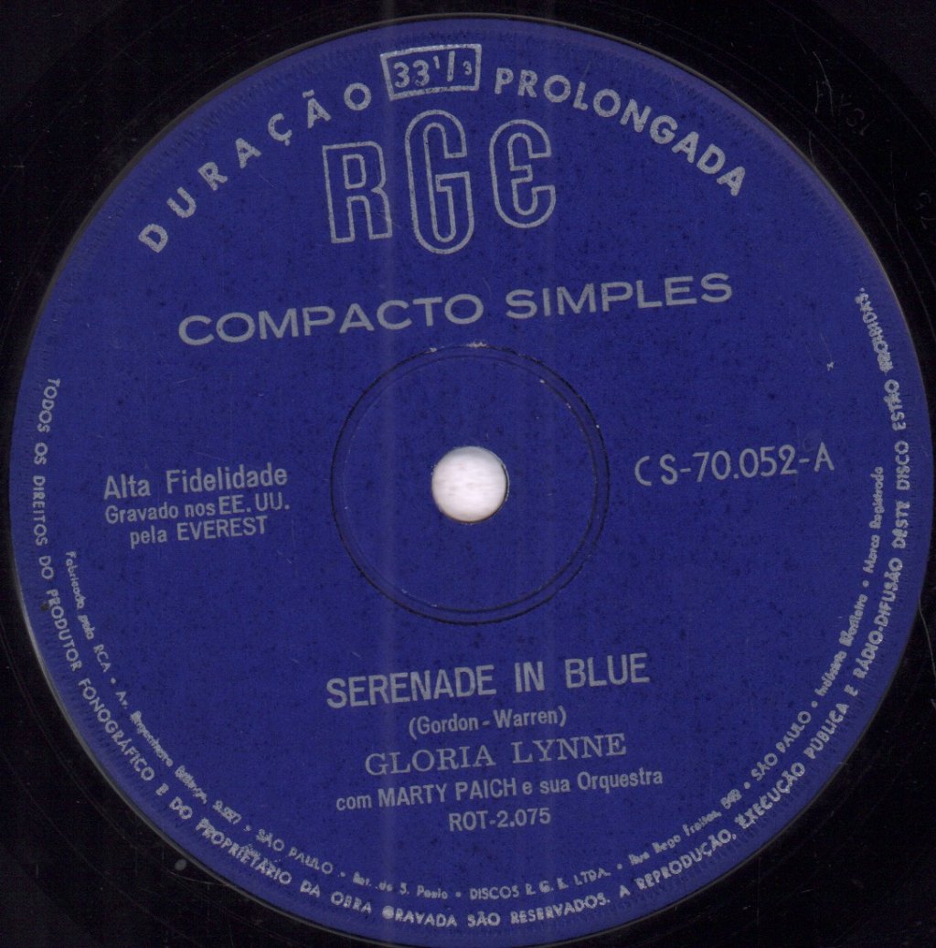 Gloria Lynne - Serenade In Blue - 7 Inch
