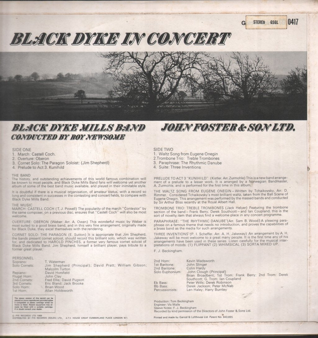 Black Dyke Mills Band - Black Dyke In Concert - Lp