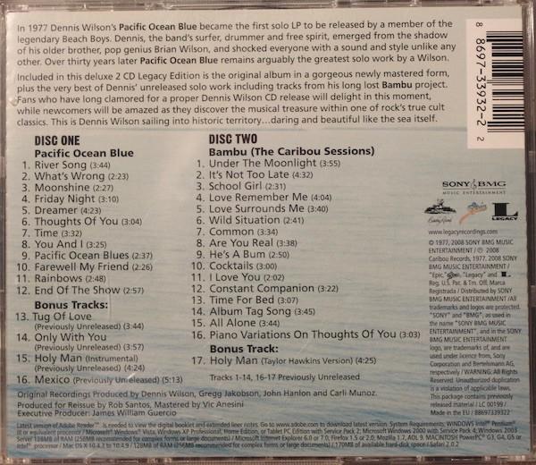 Dennis Wilson (Beach Boys) - Pacific Ocean Blue - Double Cd