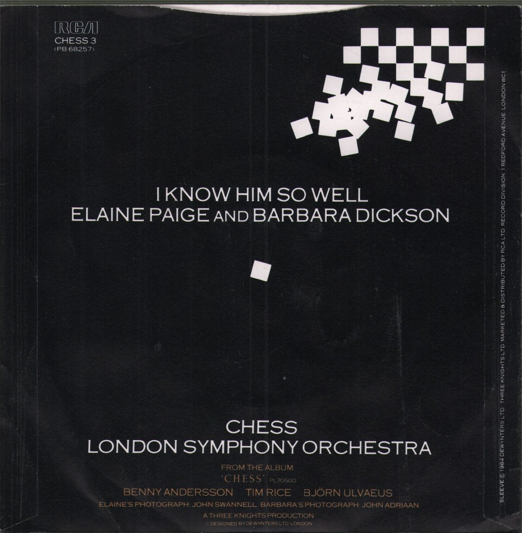 Elaine Paige And Barbara Dickson - I Know Him So Well - 7 Inch
