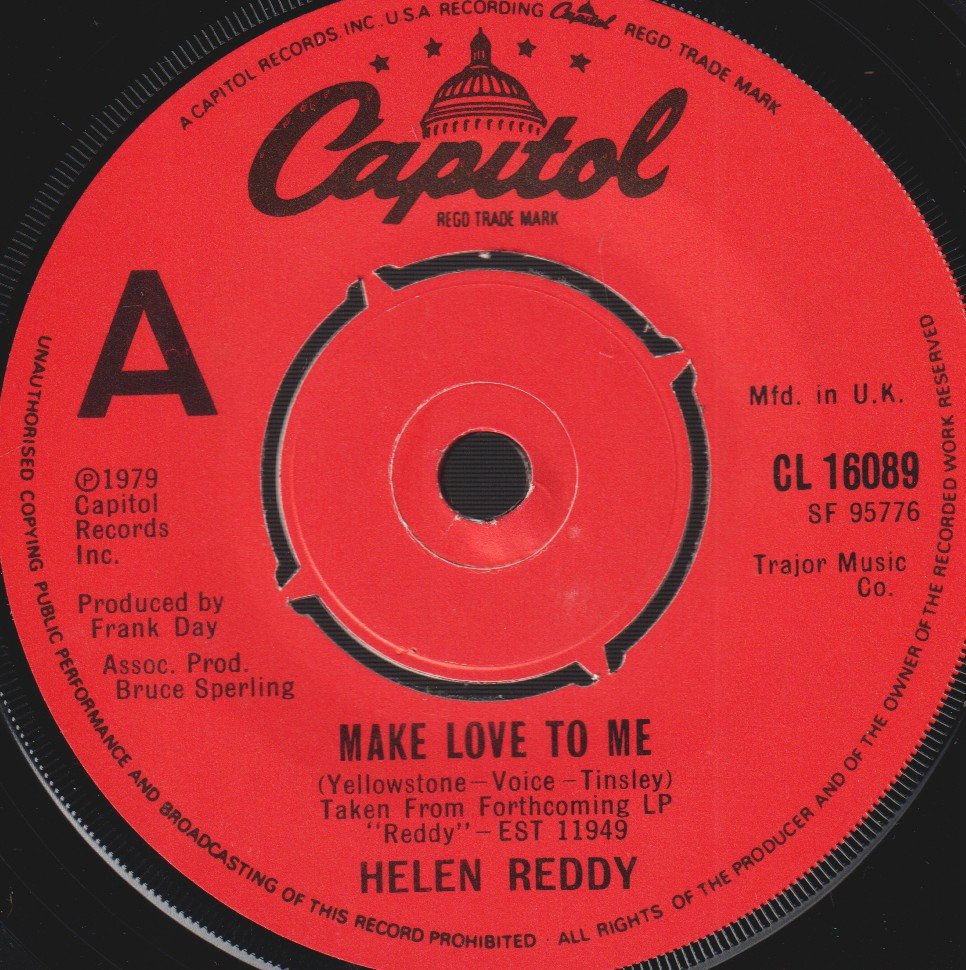 Helen Reddy - Make Love To Me - 7 Inch