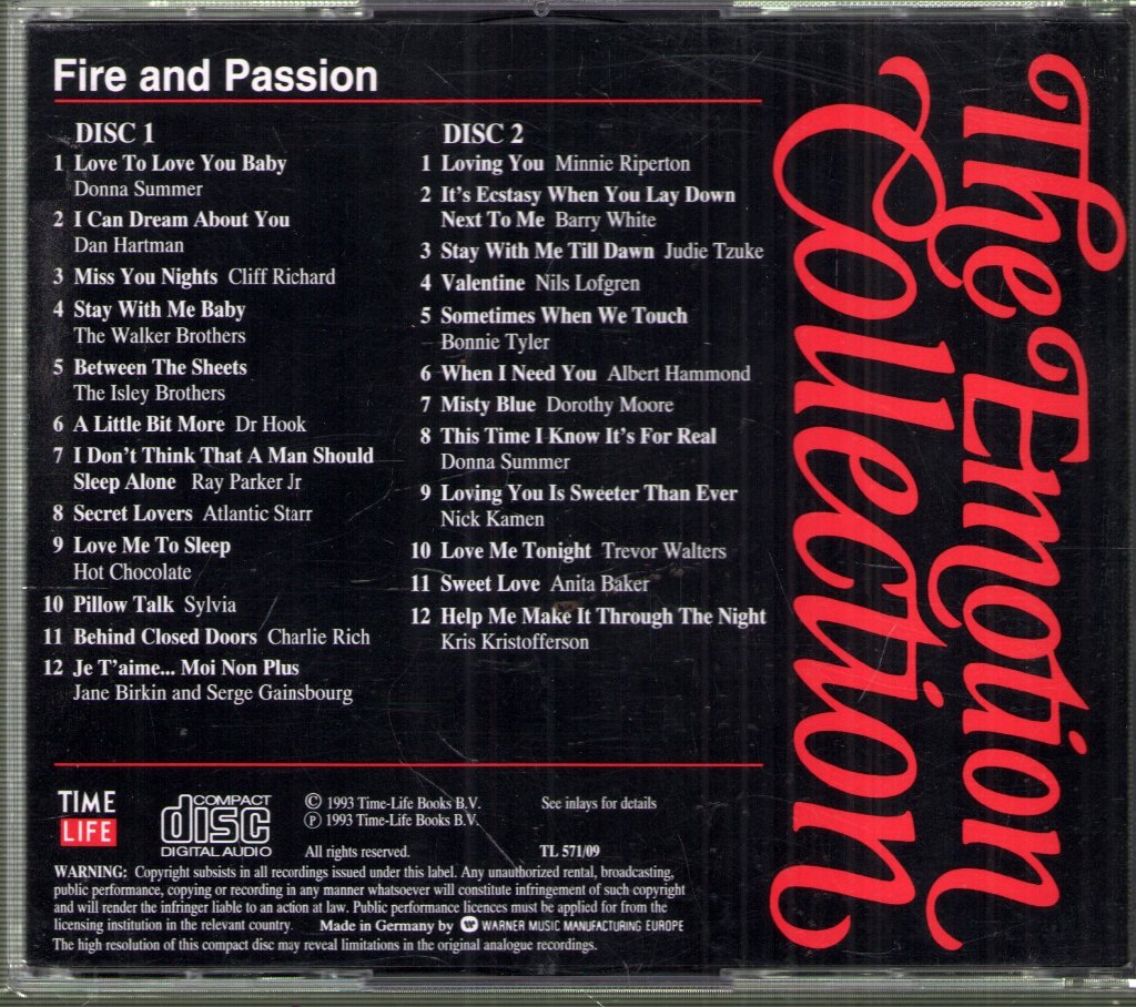 Various Artists - Emotion Collection - Fire And Passion - Double Cd