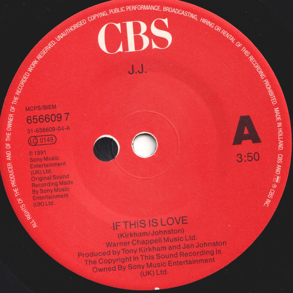 J.j. - If This Is Love - 7 Inch
