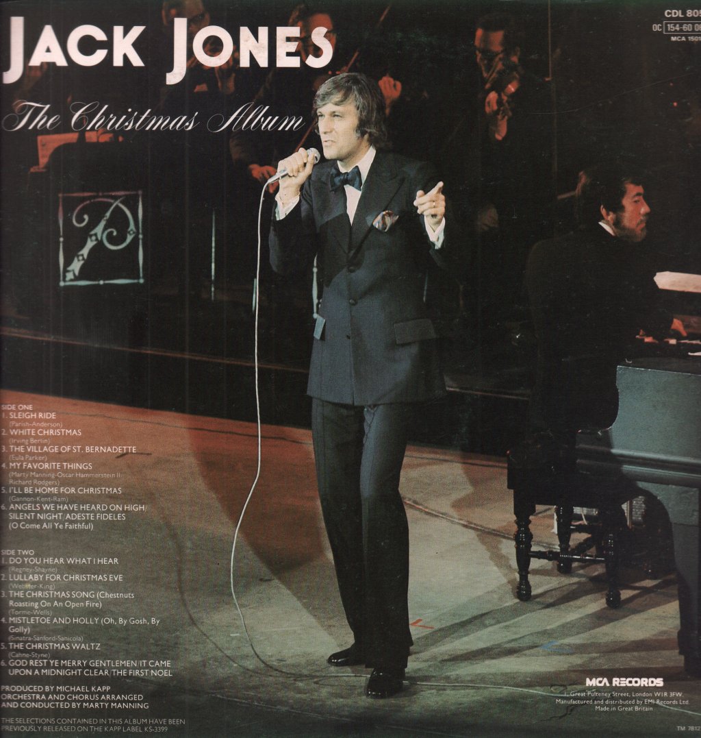 Jack Jones - Jack Jones Christmas Album - Lp