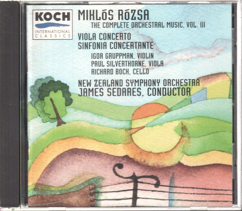 New Zealand Symphony Orchestra, James Sedares - Miklós Rózsa - Viola Concerto / Sinfonia Concertante (The Complete Orchestral Music, Vol III) - Cd