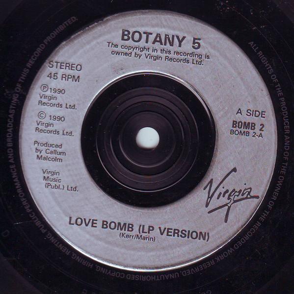 Botany 5 - Love Bomb The Album Version - 7 Inch