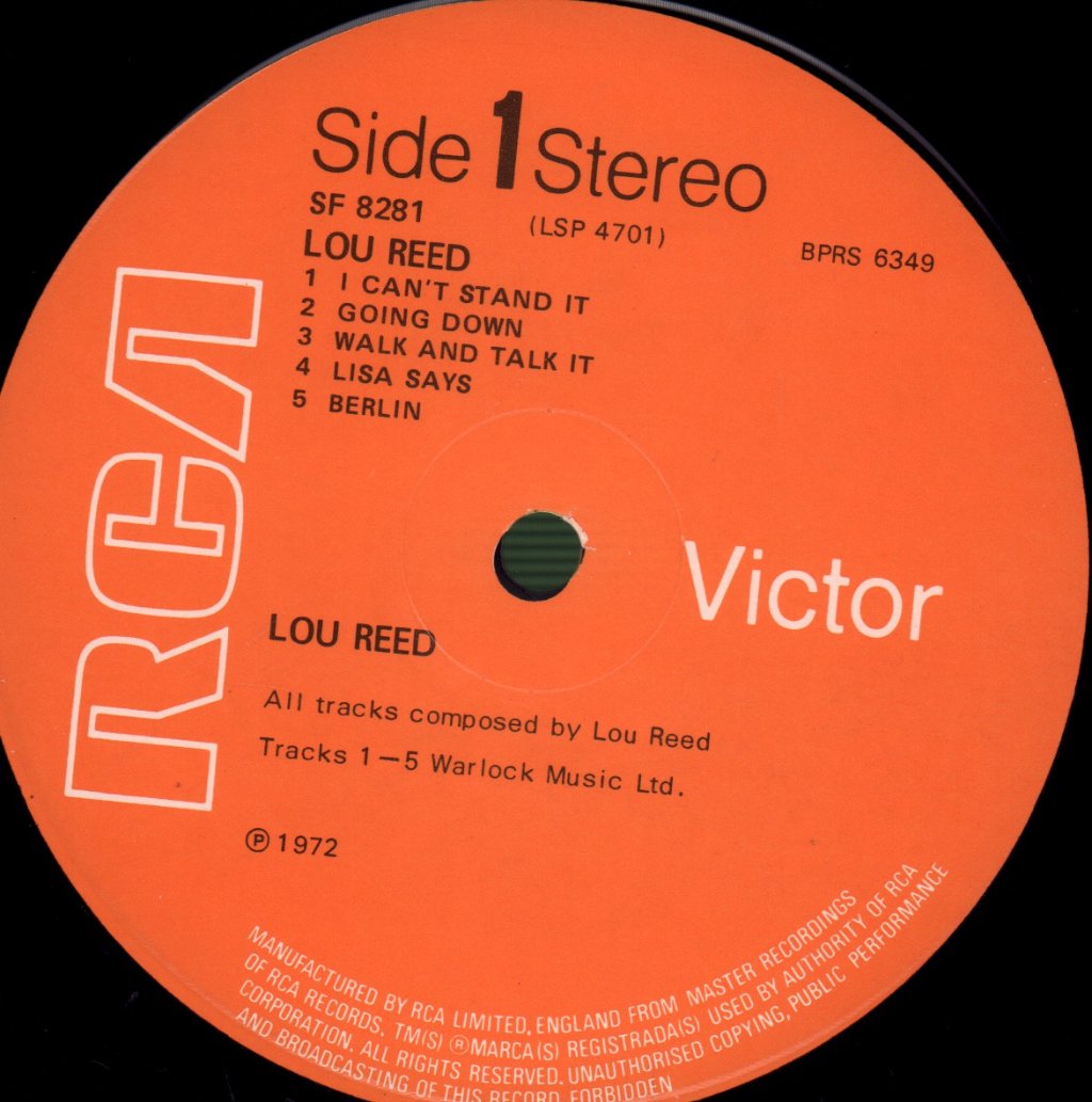 Lou Reed - Lou Reed - Lp