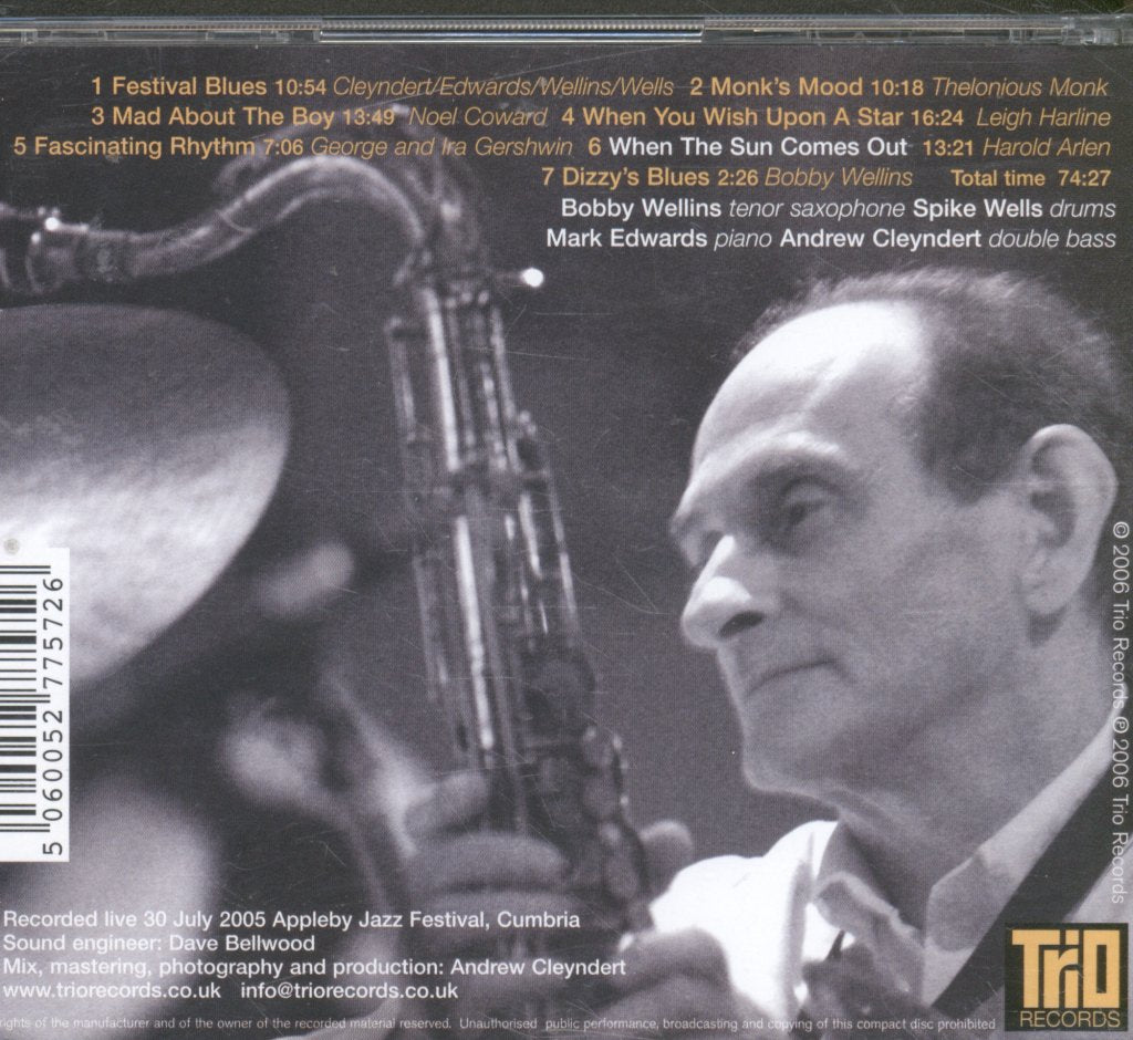 Bobby Wellins - When The Sun Comes Out - Cd