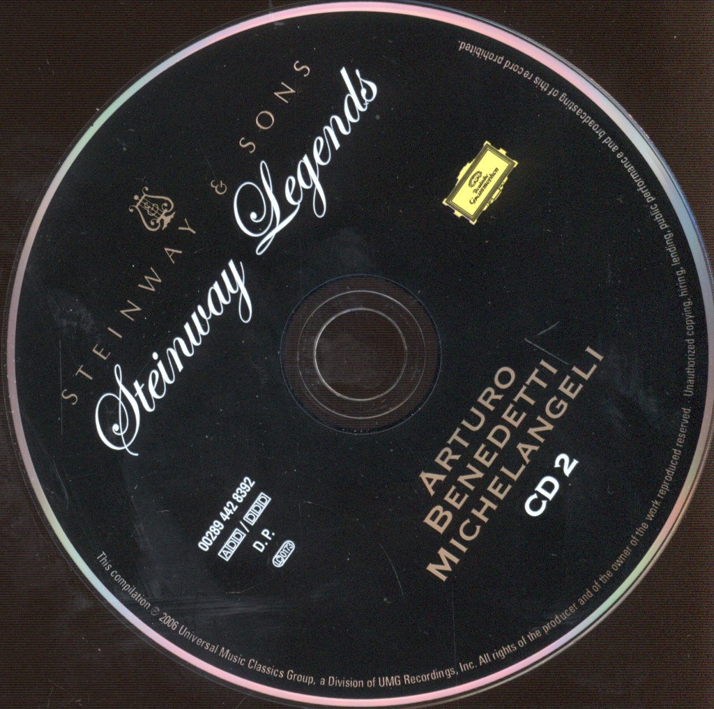 Arturo Benedetti Michelangeli - Steinway Legends - Double Cd