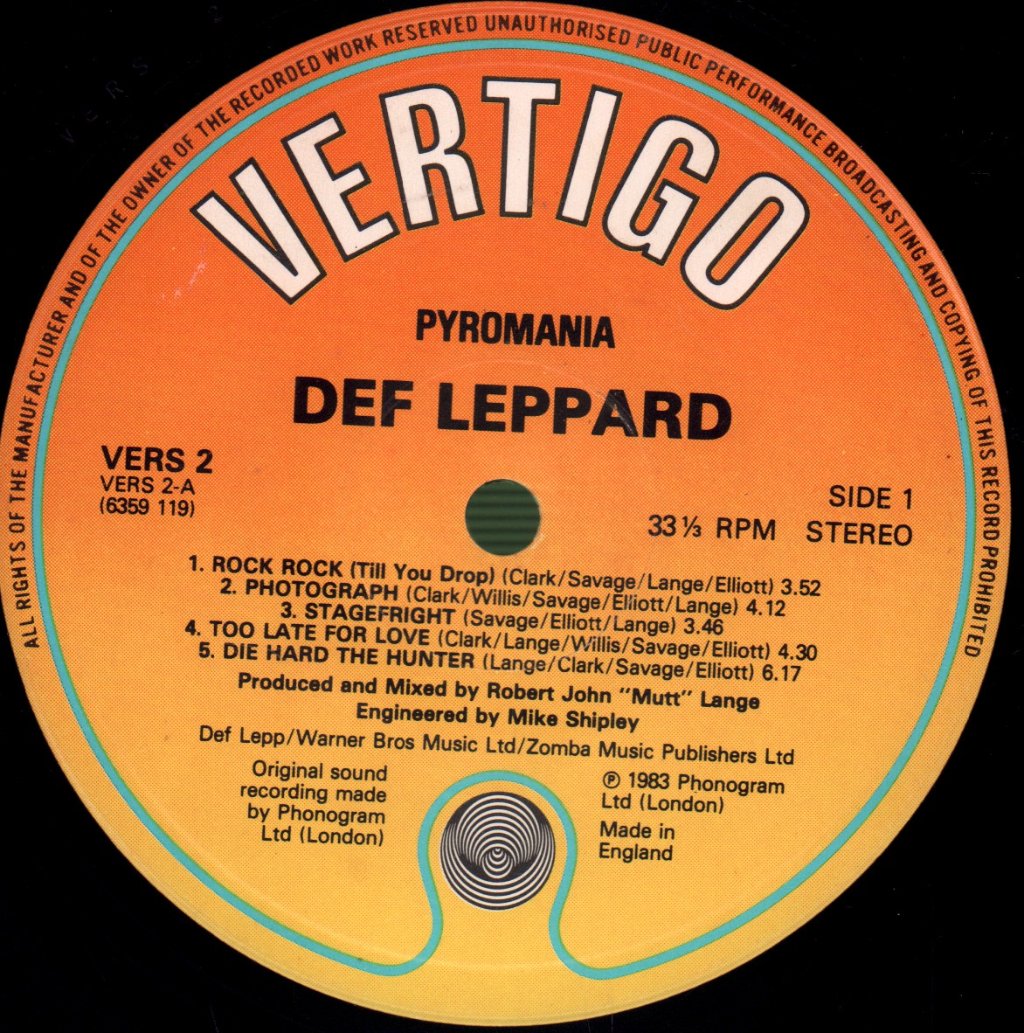 Def Leppard - Pyromania - Lp