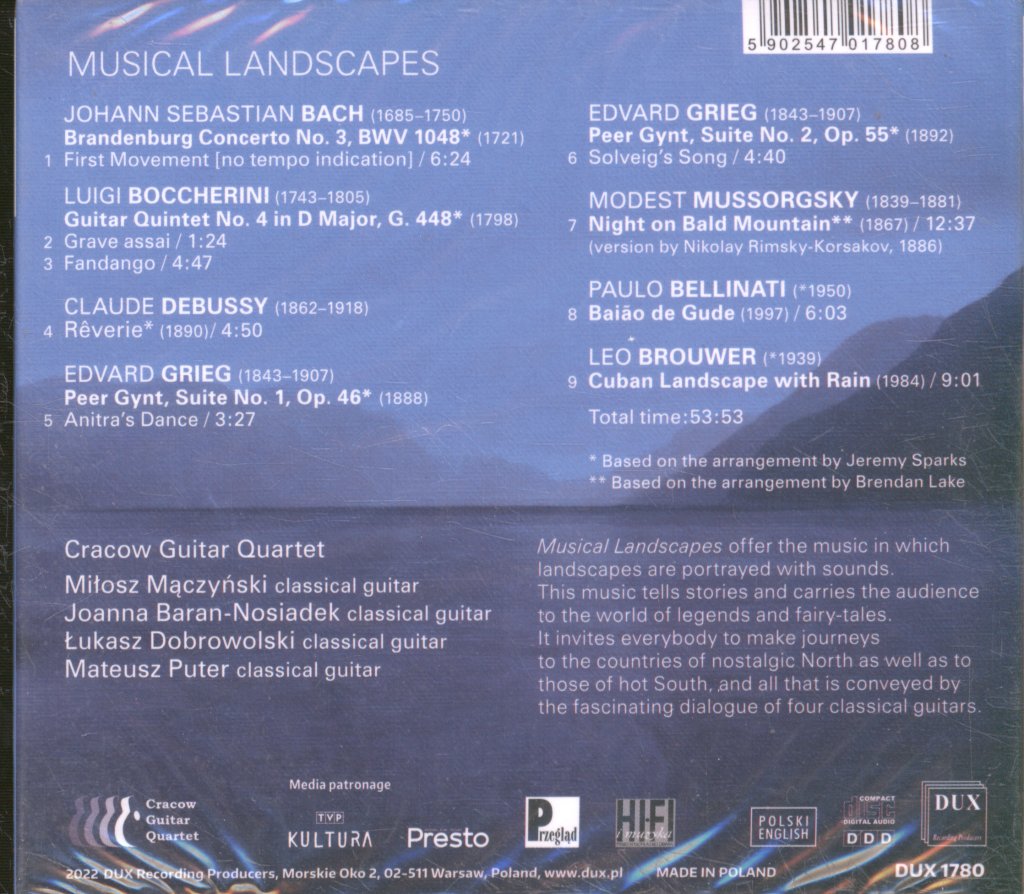 Cracow Guitar Quartet - Musical Landscapes - Cd