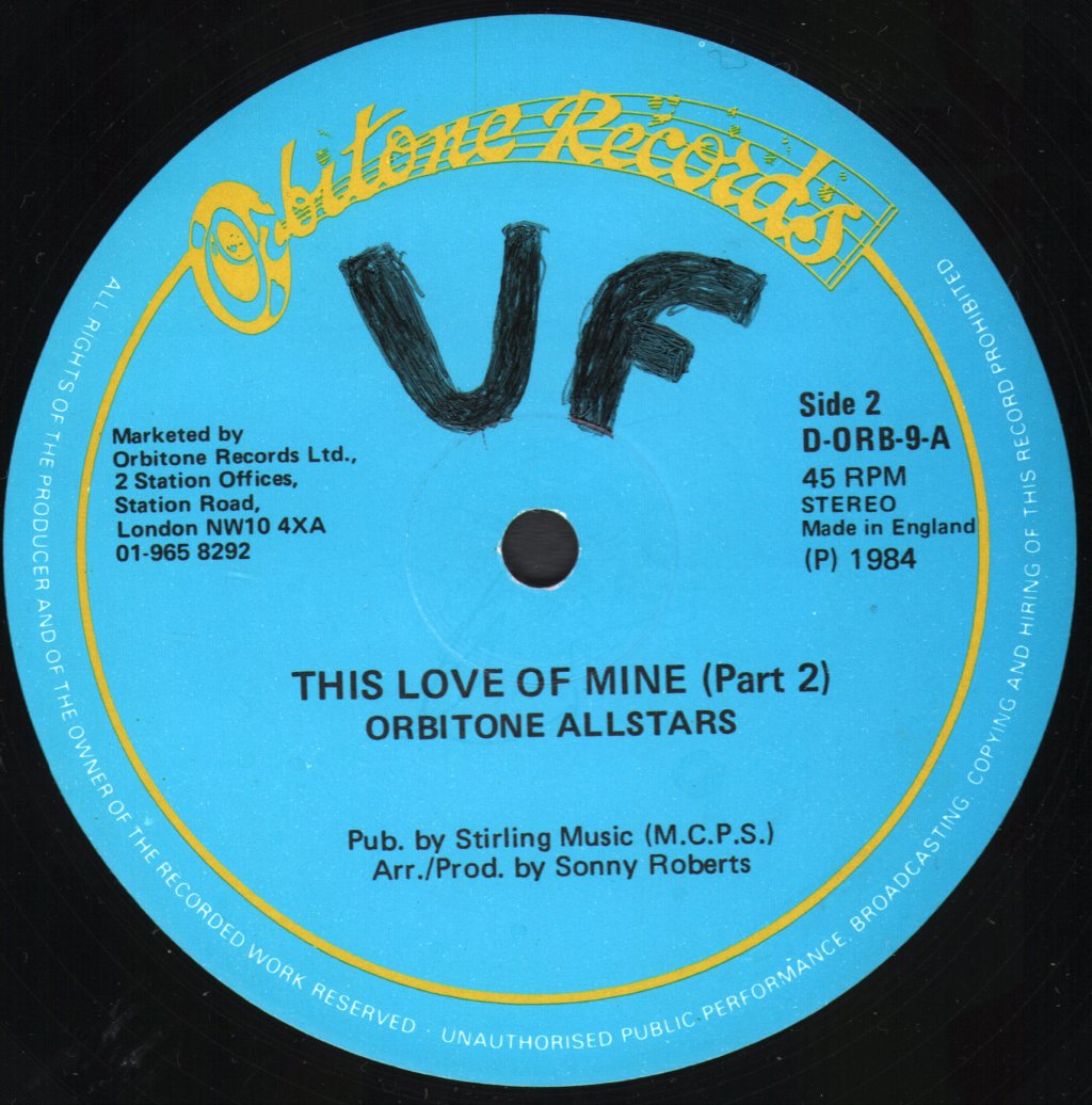 Orbitone Allstars - This Love Of Mine - 12 Inch