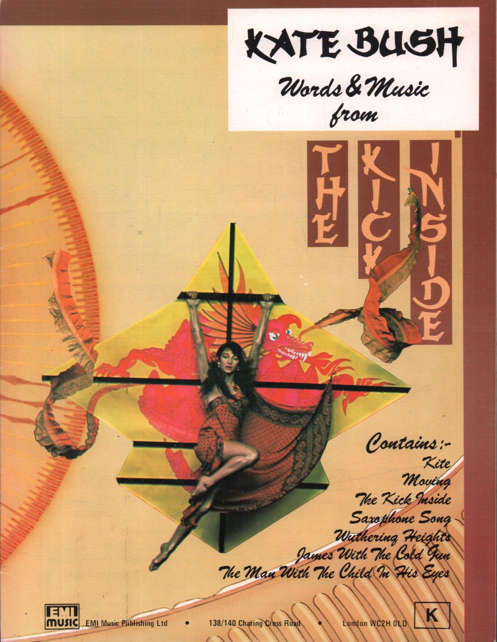 Kate Bush - words & music from the kick inside - Sheet Music