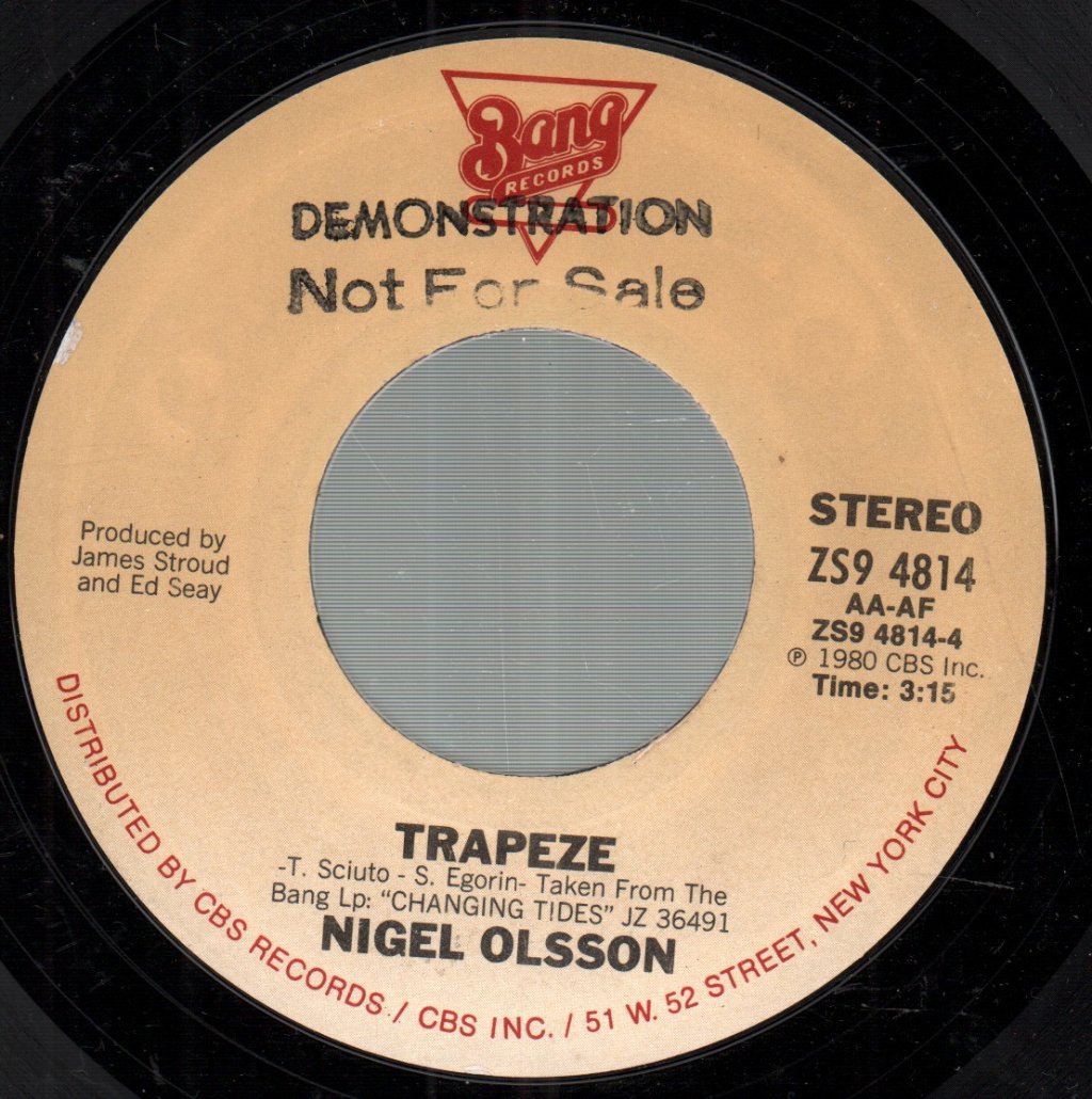 Nigel Olsson - Saturday Night - 7 Inch