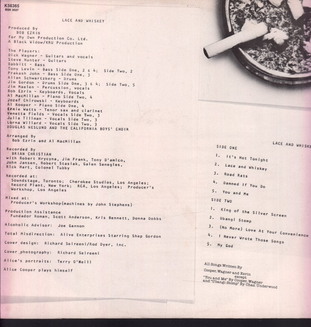 Alice Cooper - Lace And Whiskey - Lp