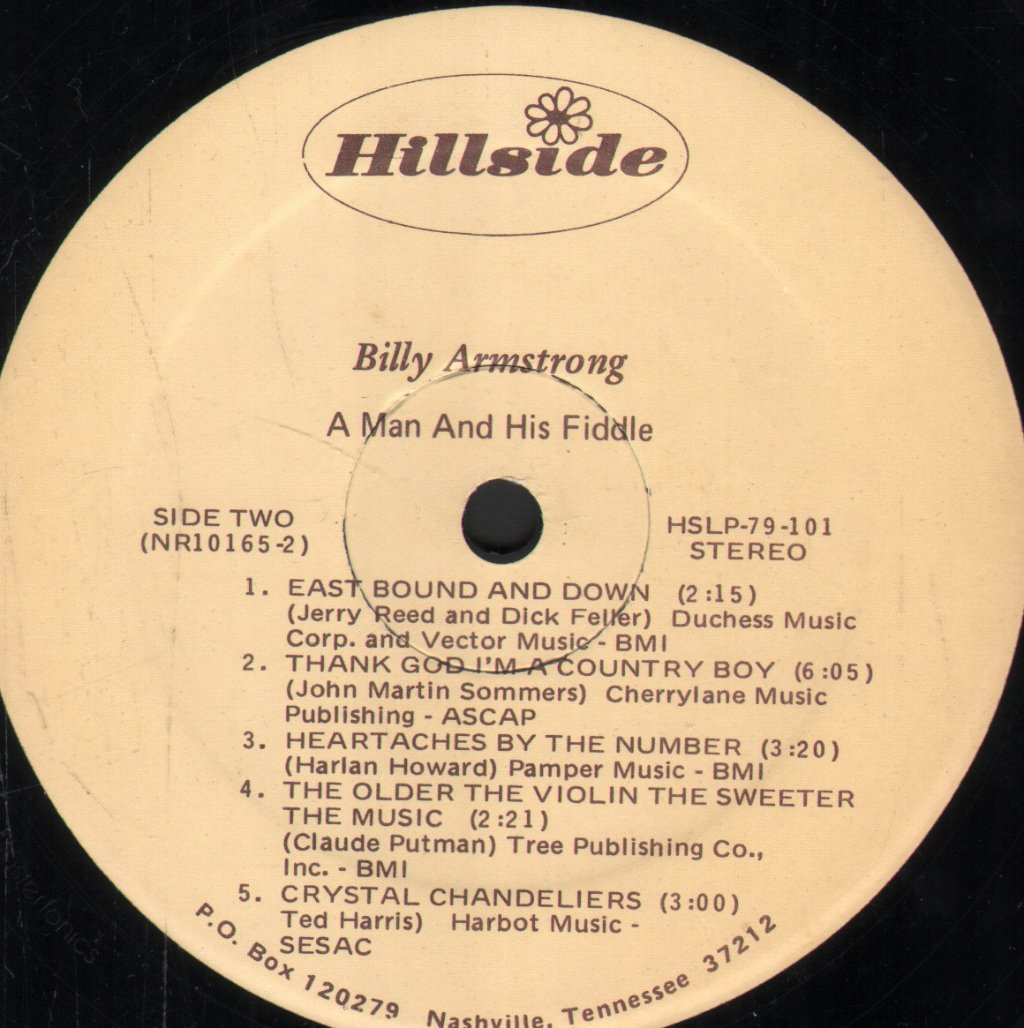 Billy Armstrong - A Man And His Fiddle - Lp