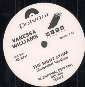 Vanessa Williams - Right Stuff - 12 Inch