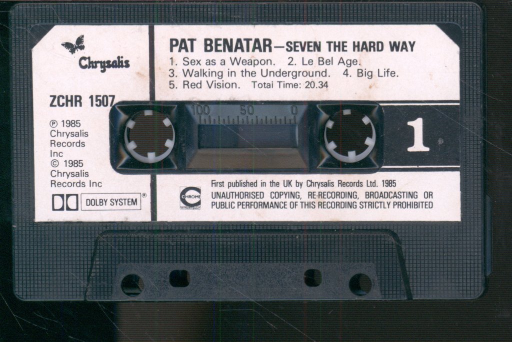 Pat Benatar - Seven The Hard Way - Cassette