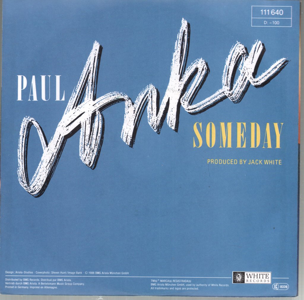 Paul Anka - Someday - 7 Inch