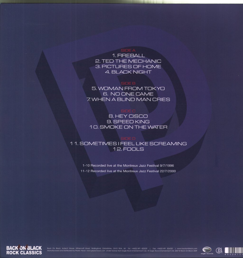 Deep Purple - Live At Montreux 1996 - Double Lp