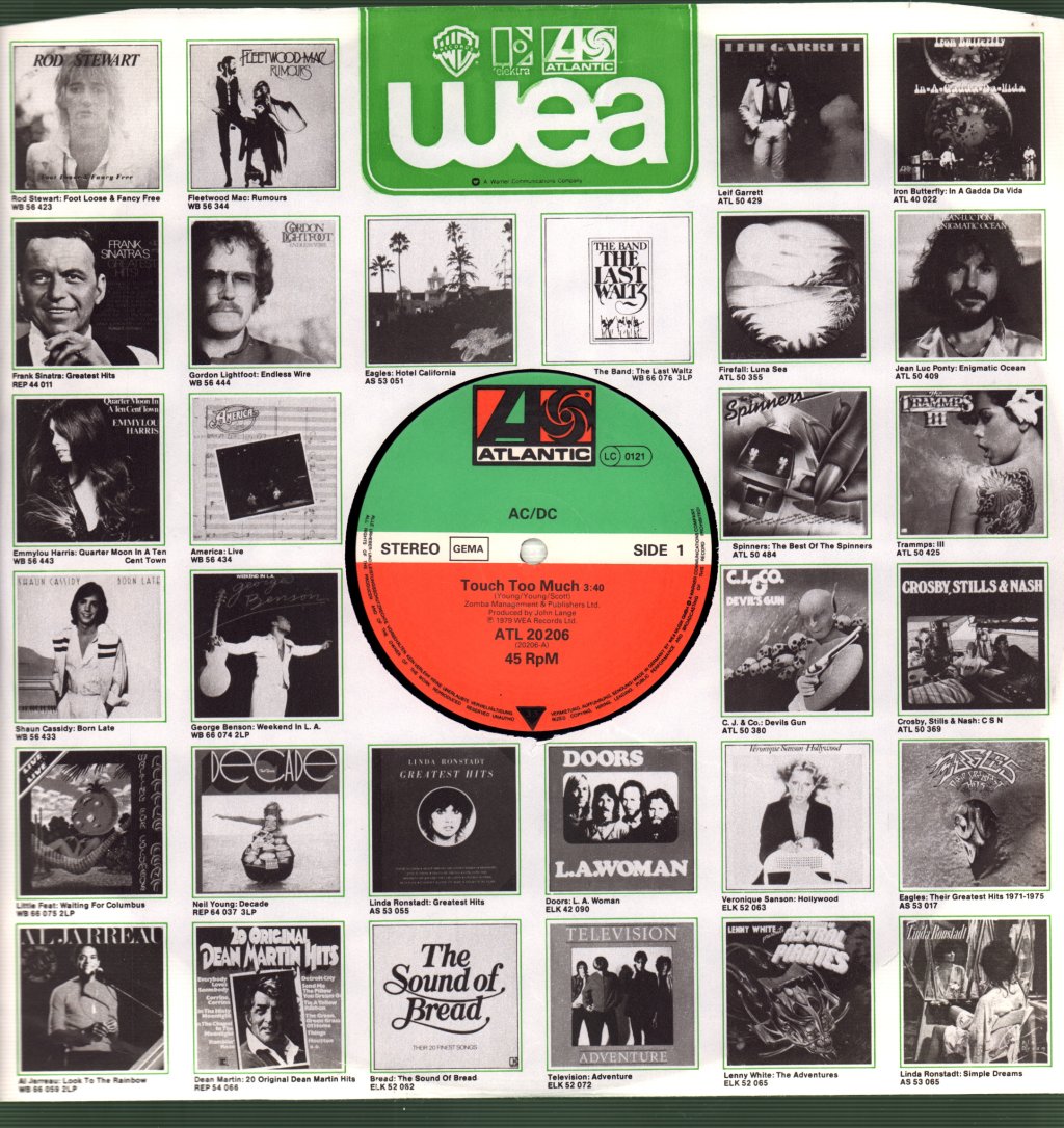 AC/DC - Touch Too Much - 12 Inch