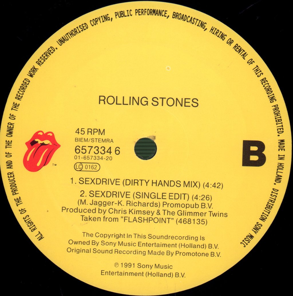 Rolling Stones - Sexdrive - 12 Inch