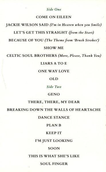 Dexys Midnight Runners - Very Best Of - Cassette