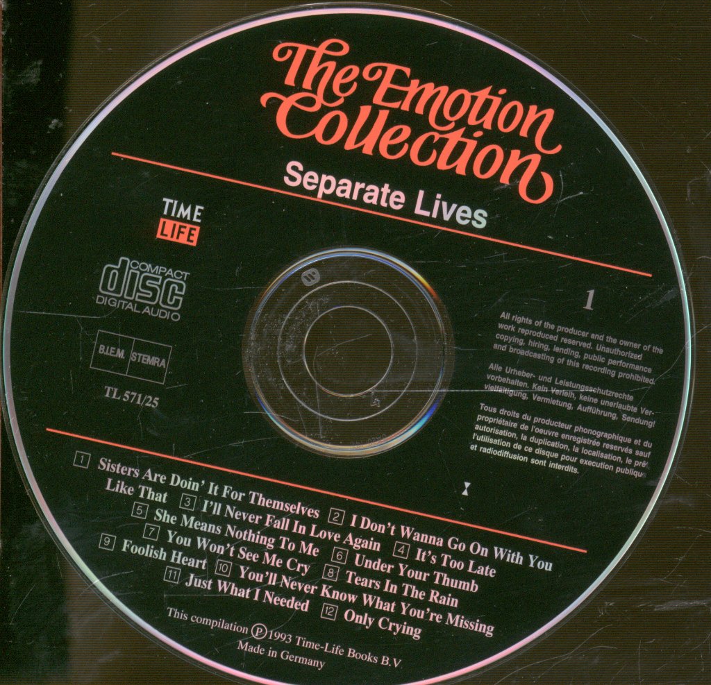 Various Artists - Emotion Collection - Separate Lives - Double Cd