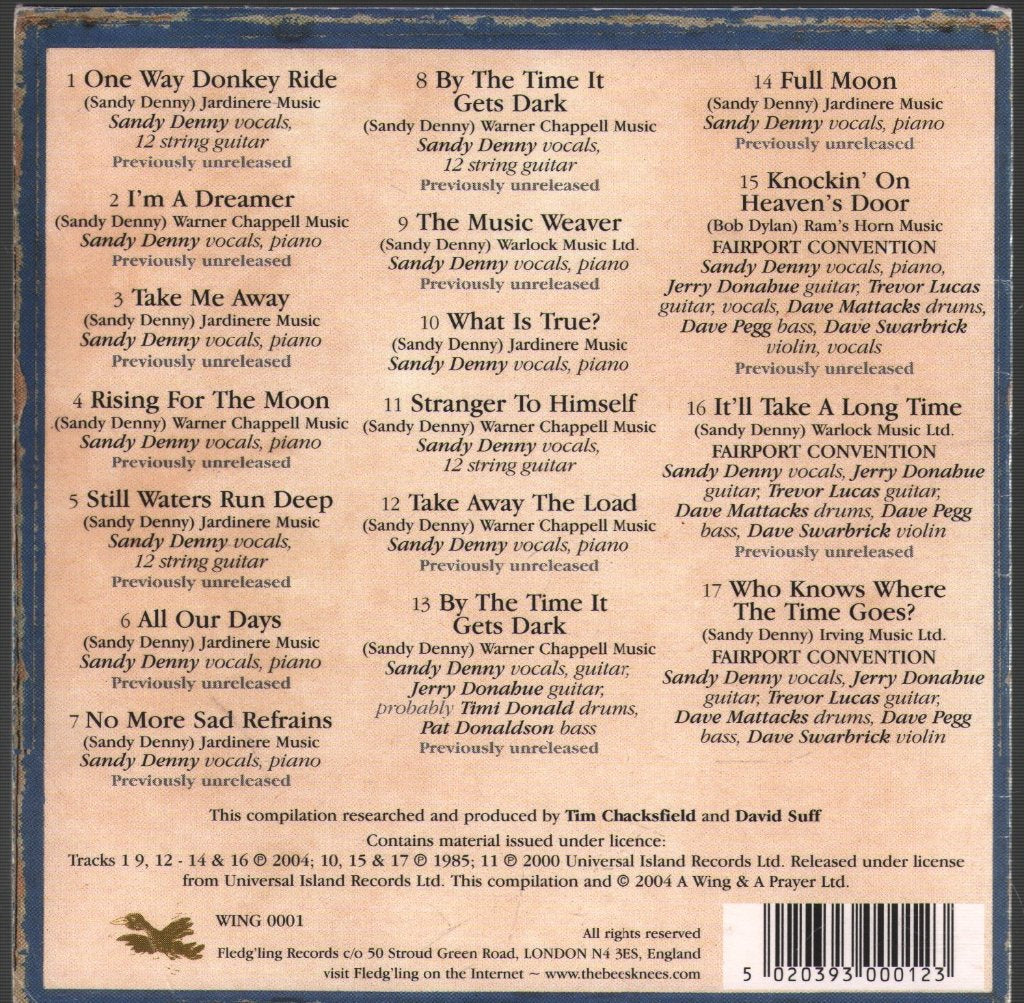Sandy Denny - A Boxful Of Treasures - Cd Set