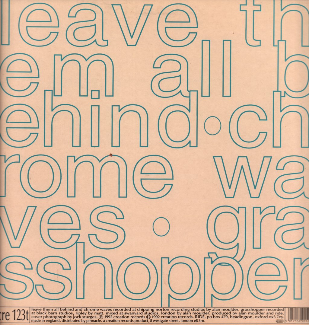 Ride - Leave Them All Behind - 12 Inch