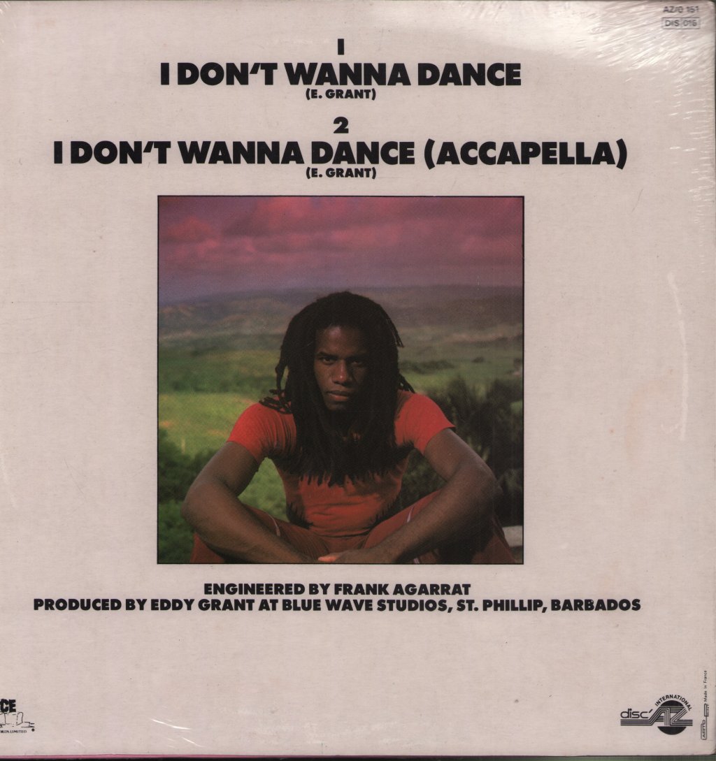 Eddy Grant - I Don't Wanna Dance - 12 Inch