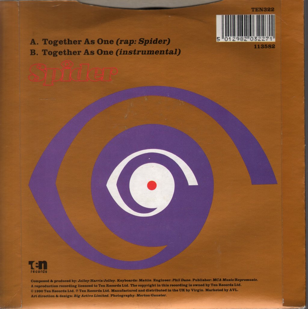 Spider (90'S Rap Group) - Together As One - 7 Inch