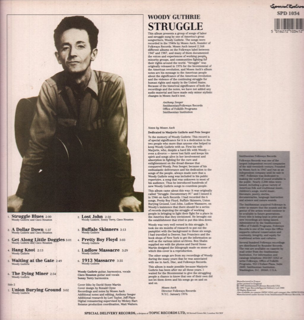 Woody Guthrie - Struggle - Lp