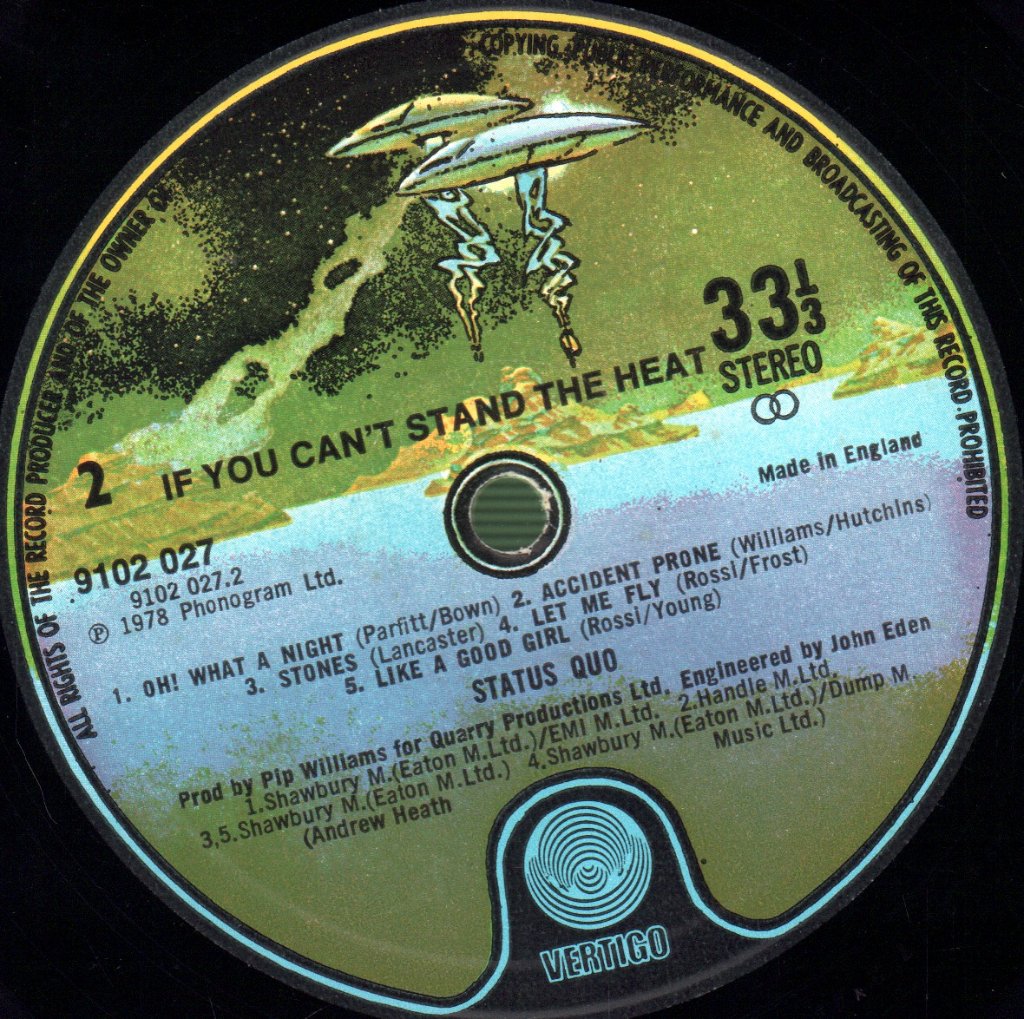 Status Quo - If You Can't Stand The Heat - Lp