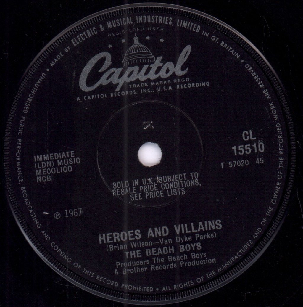 Beach Boys - Heroes And Villains - 7 Inch