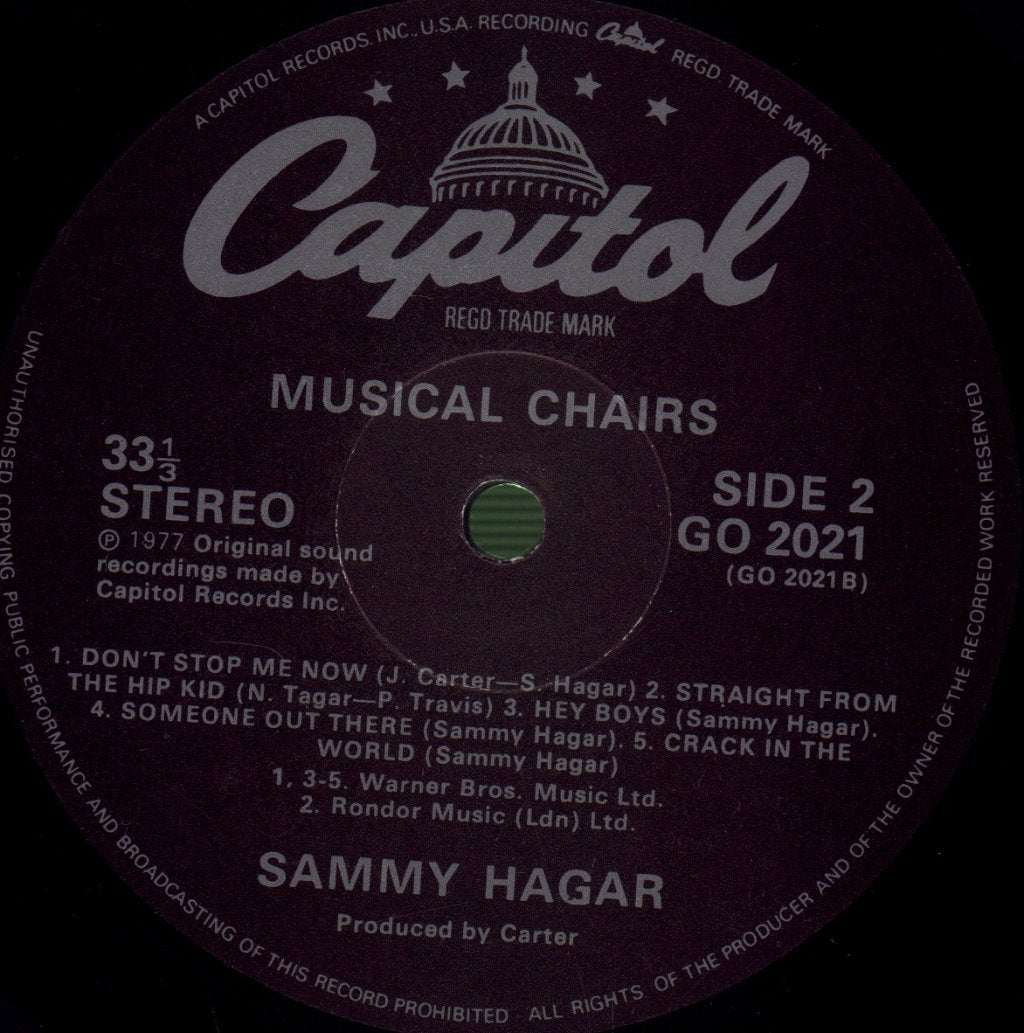 Sammy Hagar - Musical Chairs - Lp
