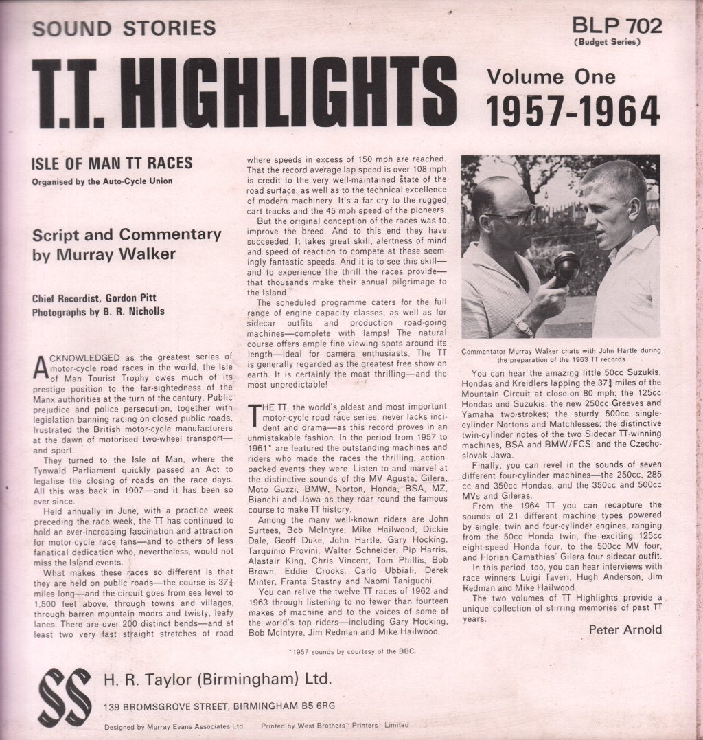 Murray Walker - Tt Highlights Volume 1 1957-1964 - Lp