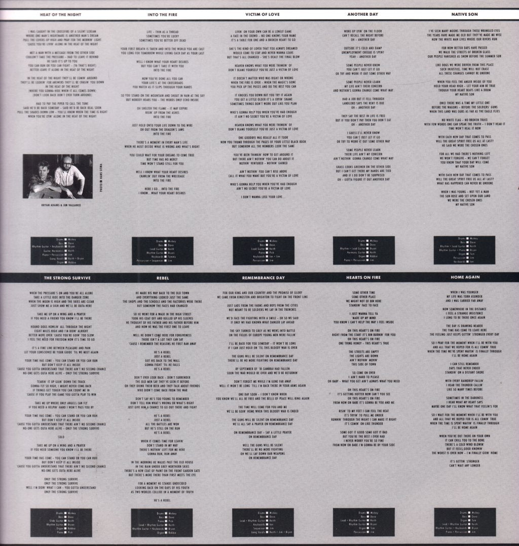 Bryan Adams - Into The Fire - Lp
