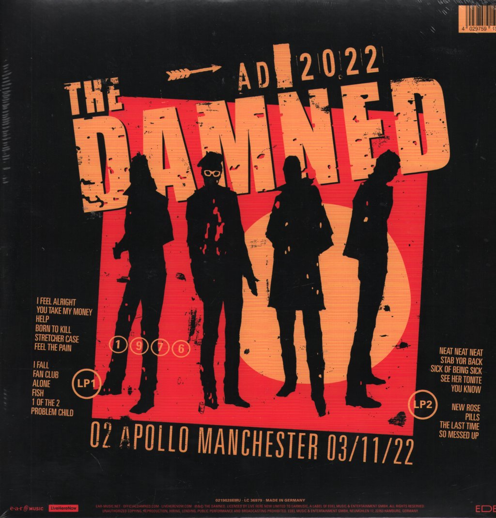 Damned - AD 2022: Live In Manchester - Double Lp