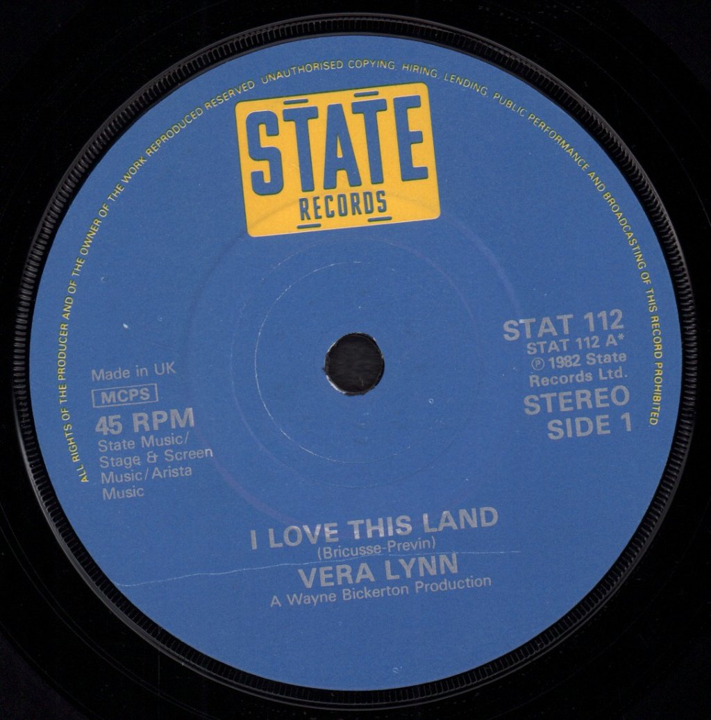 Vera Lynn - I Love This Land - 7 Inch