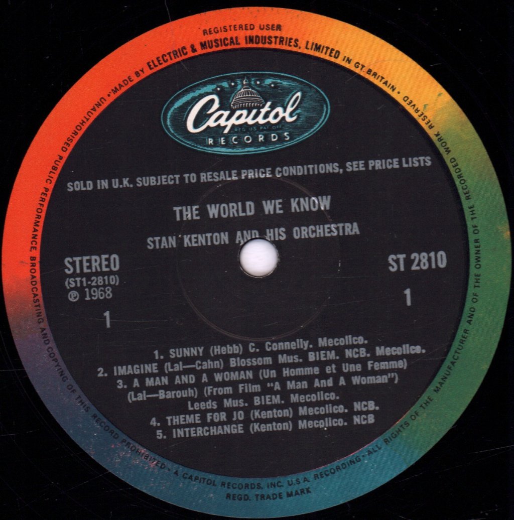 Stan Kenton - World We Know - Lp