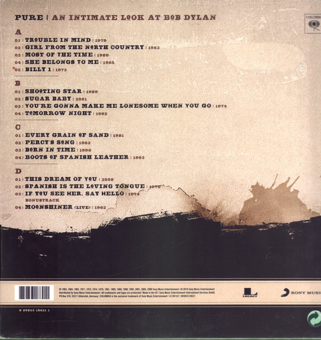 Bob Dylan - Pure Dylan - An Intimate Look At Bob Dylan - Double Lp